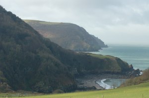 Lee Bay from the rear of Lee Abbey
